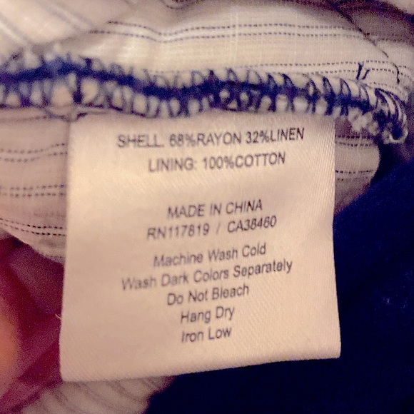 Quilted cotton linen lined workwear navy button up chore jacket Small - Picture 8 of 8